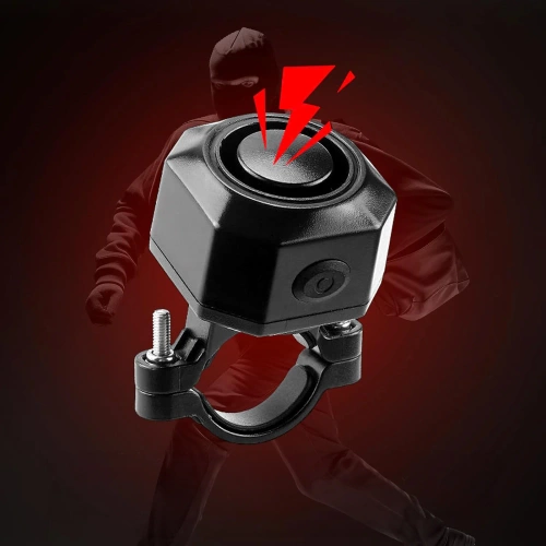 Smart baglygte til cykel med alarm | 4-i-1 LED-cykelalarm | Bremselys med horn 110 db | BBL-A6