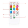 Luce notturna a LED in silicone a forma di coniglietto | Lampada portatile per bambini con 9 colori di luce | JL-502