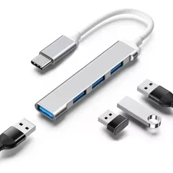 CENTRO | Divisor USB-C para 4x USB-A | adaptador, divisor tipo C 4 em 1