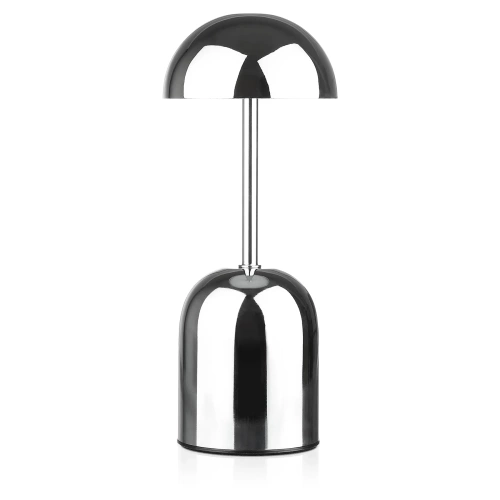 Veilleuse sans fil avec batterie intégrée de 2000 mAh | Lampe de table moderne à puissance et couleur de lumière réglables | YG-D019-Silver