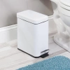 GY-PS5L | Bathroom waste bin | rectangular, pedal | 5 liters, white