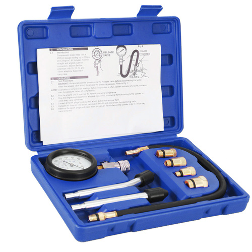 CPG-09 | Fuel compression level tester for gasoline engines | Compression pressure gauge | 8 elements | 0-20 BAR