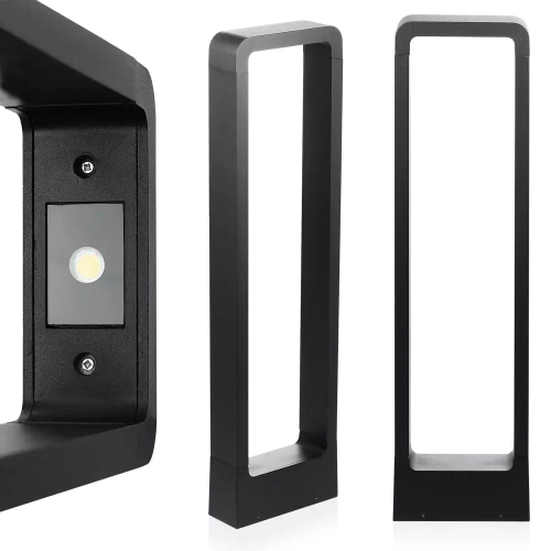 LLM-60CM | Lámpara de jardín de pie moderna, poste LED | Aluminio 60cm, IP54, 10W=1200lm