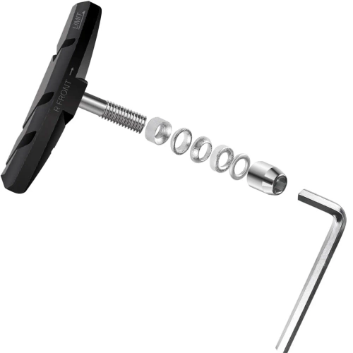 Pastiglie freno per bicicletta V-Brake | Blocchi asimmetrici da avvitare 70mm | SJSCP-03-B