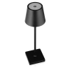 LED-Tischleuchte | 38 cm | kabellos, Touch-Bedienung, geeignet für Hotel, Restaurant | schwarz | HJA20-BLACK