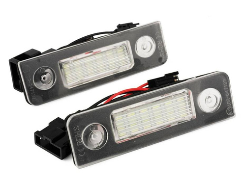 PZD0055 LED nummerpladebelysning SKODA OCTAVIA II 2, ROOMSTER 