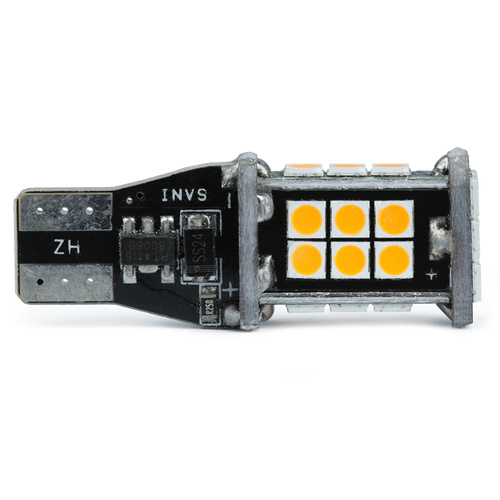 Auto LED žiarovka T15 W16W 24 SMD 2835 CANBUS ORANŽOVÁ
