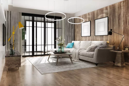 RLK-C02-38W-W | Lámpara colgante moderna de dos piezas | LED | Blanco