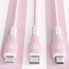 B2-3in1-pink | USB cable with three charging tips