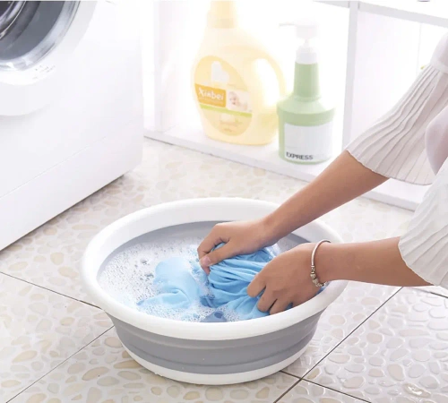 XDP-9L-GRAY | Складна миска для кемпінгу | Чаша гармошка для домашнього використання