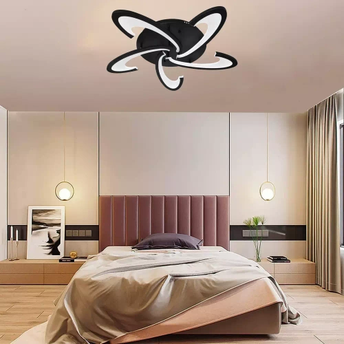 RLF-C55W-B plafondlamp | Moderne plafondlamp | LED-plafondlamp | Zwart