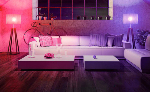 A60-RGB-9W | Bombilla LED RGB 16 colores | Rosca E27 | Esfera | control remoto por infrarrojos