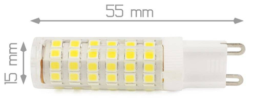 LED-Leuchtmittel G9 | 75 SMD 2835 | 6 W = 60 W | 230 V
