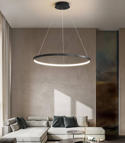 RLK-C01-30W-B | Egyrészes modern függőlámpa | LED | Fekete