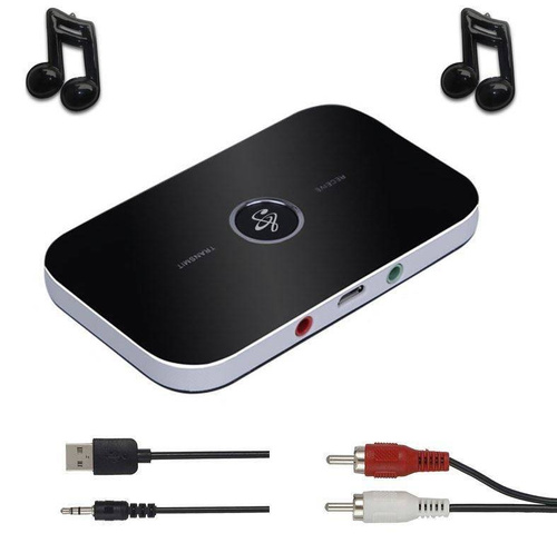 B6-Fekete | Bluetooth 5.0 adapter | 2 az 1-ben többfunkciós eszköz | Vevő és adó