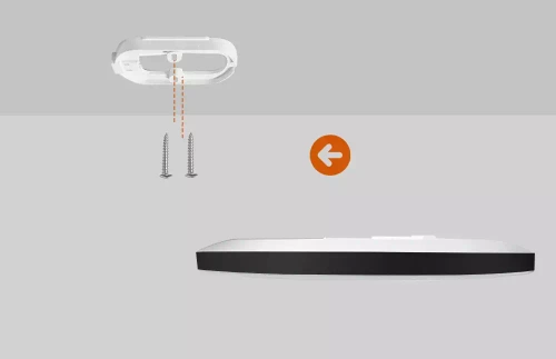 RLB-C30W-B | Zwarte, ronde LED plafondlamp 24W | Niet-knipperend CCD-opbouwpaneel