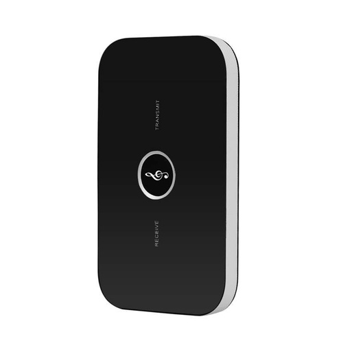 B6-Negru | Adaptor Bluetooth 5.0 | Dispozitiv multifuncțional 2 în 1 | Receptor și transmițător