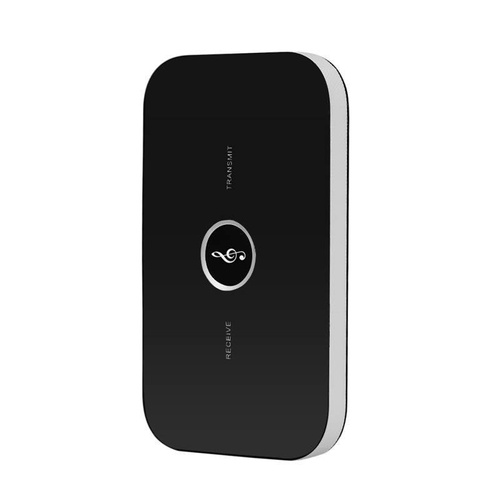 B6-Negro | Adaptador Bluetooth 5.0 | Dispositivo multifunción 2 en 1 | Receptor y transmisor