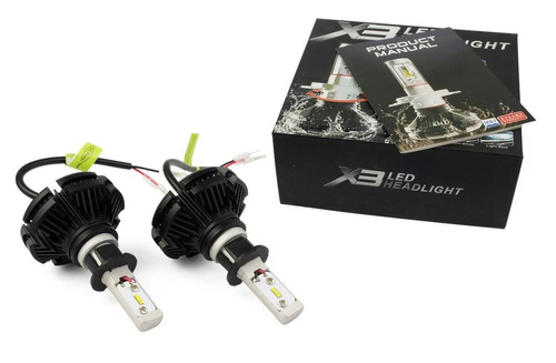 A set of LED bulbs H3 X3 ZES Philips 50W 12000 lm