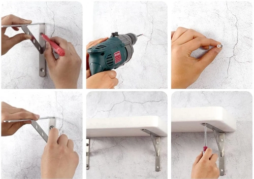 FV-A20CM-SILVER | Suport raft | Set suporturi pentru rafturi |