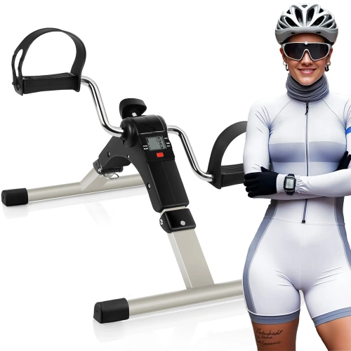 Mini motionscykel med justerbar modstand og LCD-tæller | Sammenklappelig rehabiliteringscykel til arme og ben | Rotor | DH-301