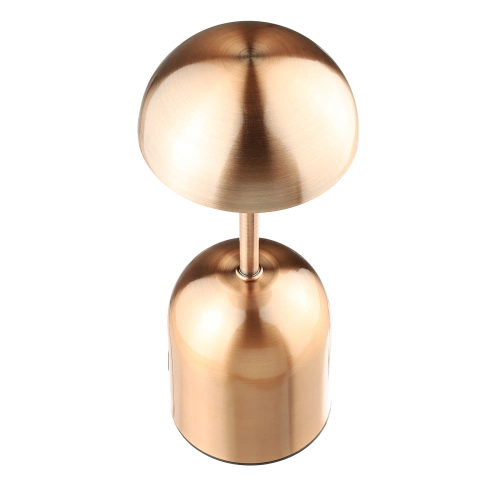 Bezdrôtová nočná lampa so vstavanou batériou 2000 mAh | Moderná stolová lampa s nastaviteľným výkonom a farbou svetla | YG-D019-Copper