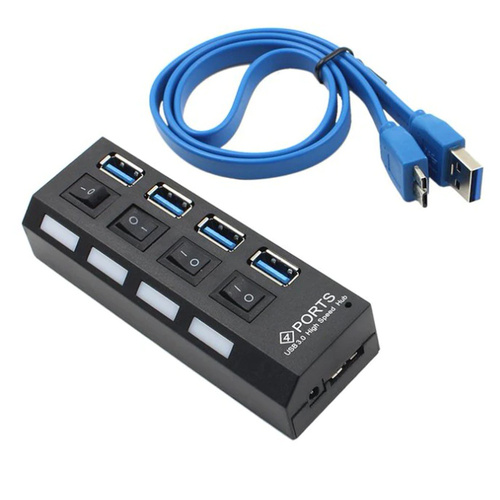 YT30 | USB 3.0-HUB | Splitter voor 4 USB-poorten