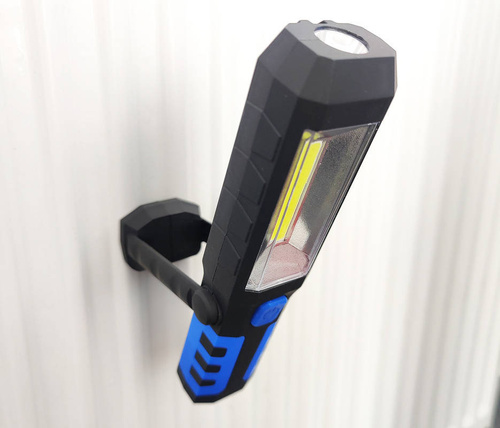 W29 | Genopladelig 3W LED værkstedslampe med krog og magnetisk fod | 2600mAh | 3 lystilstande