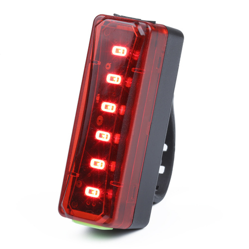 BL069 | LED dviračio galinis žibintas | 6 LED, 4 apšvietimo režimai, 300lm, įmontuota baterija