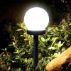 YNG-105-WC | Lampada solare da giardino sfera bianca 10cm