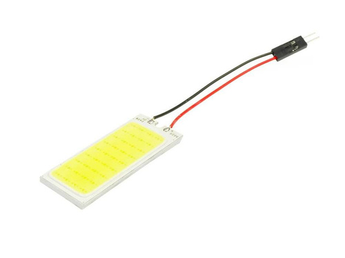 COB LED-panel 36-chip 3x12 + W5W, C5W, T4W-adaptere