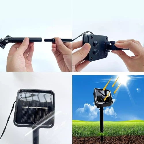 BEE-20LED-5M | Ghirlanda solare a LED Pszczoły 20 Lampada da giardino a LED, 5m