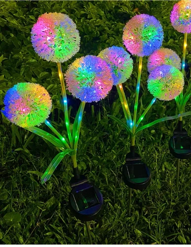 FLD-03-C | Záhradné solárne svietidlo LED Dekoratívne cesnakové trojité | 70 cm, 600 mAh