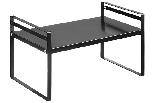 Badezimmerregal für Kosmetika | Metallständer 40 cm | Gewürzregal freistehend | MSK-L40CM-B