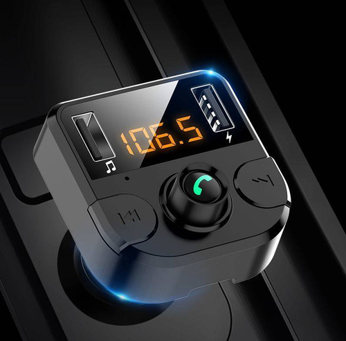 BC36B-Black | Multifunctional FM transmitter for the car | 3in1