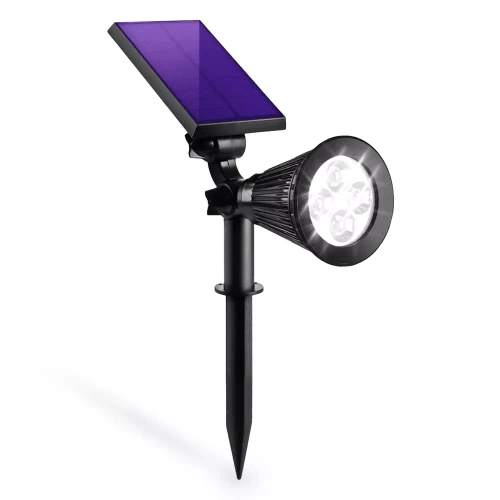 YNG-4LED | Indbygget LED solar havelampe | SPOT reflektor | 250lm, 2200mAh, 4 LED&#39;er