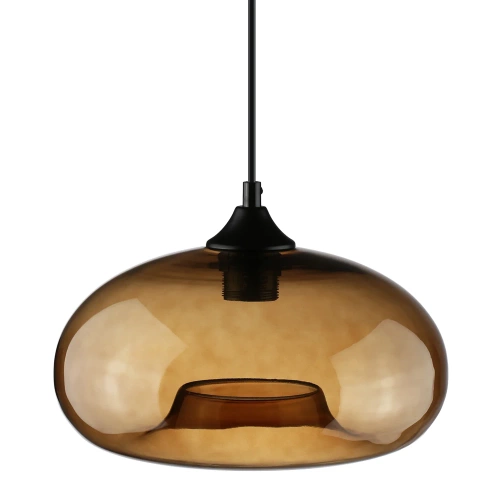 GB-D28-BR | Moderne glazen hanglamp | Bruin