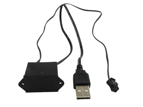 USB-omvormer/converter voor omgevingslicht EL Wire optische vezel