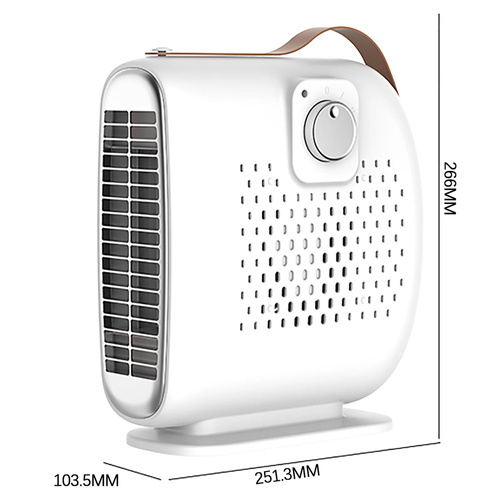 JM-115 | Retro electric heater, mini fan heater, farelka | 2 speed | 500W | White