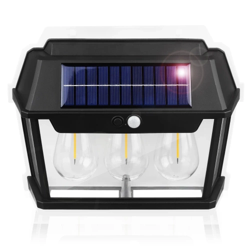 TG-TY13504 | Candeeiro de parede solar LED | Lâmpada solar com crepúsculo e sensor de movimento | Iluminação solar externa