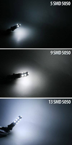 Bec LED auto BA9S 5 SMD 5050 CAN BUS