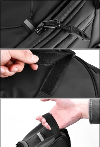 Borsa da bici 3 in 1 per il bagagliaio 8L | Borsa impermeabile con catarifrangenti | Ampia borsa posteriore per il bagagliaio | FGTB-02
