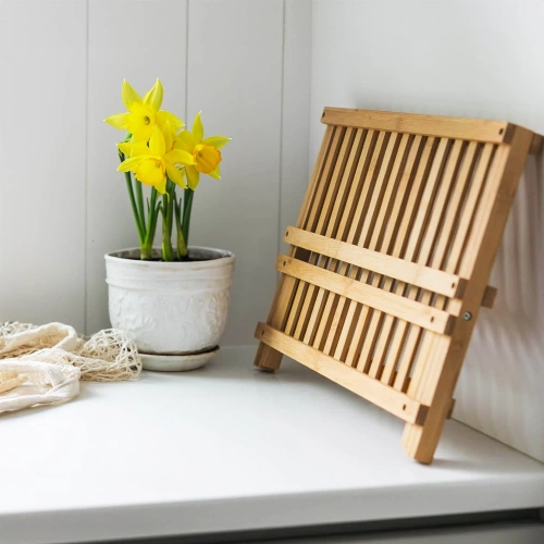 Bamboo Dish Dryer | Two-tier Drainer | KBT-427