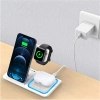 Foldable Wireless Charger | Docking Station for iPhone, Apple Watch and AirPods | MD-DK15-15W-W