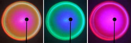 RB-C150-Čierna | Stojaca náladová lampa | Projektor západu slnka | Lampa s vymeniteľnými farebnými vložkami