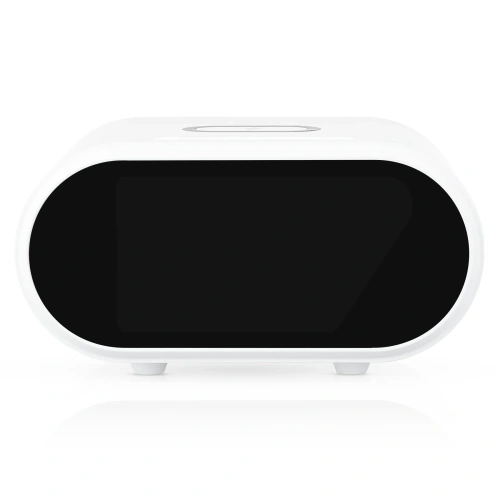 Réveil intelligent avec chargeur sans fil Qi 15 W | réveil avec triple alarme | horloge avec affichage de la température | SZ06-15W-W