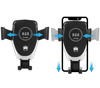 Q006-Black | Gravity car mount | Fast Charge 10W induction charger