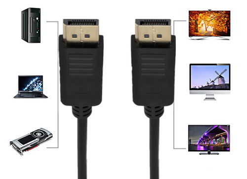 DPA-1,8M | Cable DP-DP 1,8m | Cable DisplayPort v1.2 4K