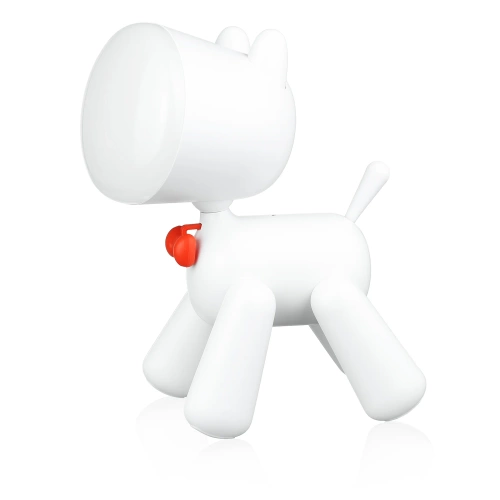 Lampe de bureau LED en forme de chiot avec variateur de luminosité et batterie rechargeable USB | Waggy Puppy | YG-TD104-W