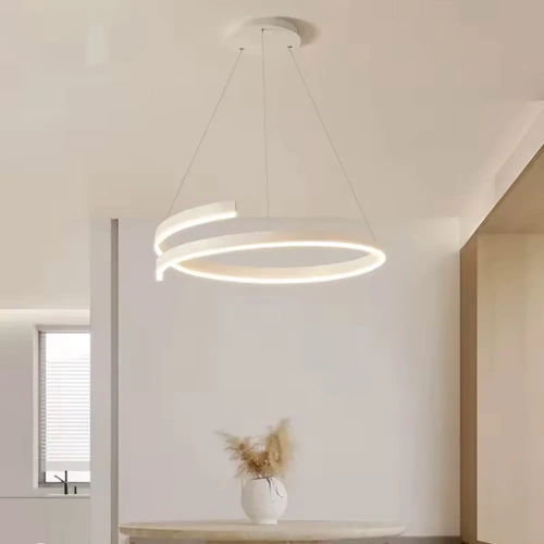 RLO-40CM-42W-W | Modern függőlámpa 40 cm | Spirál LED lámpa 40W